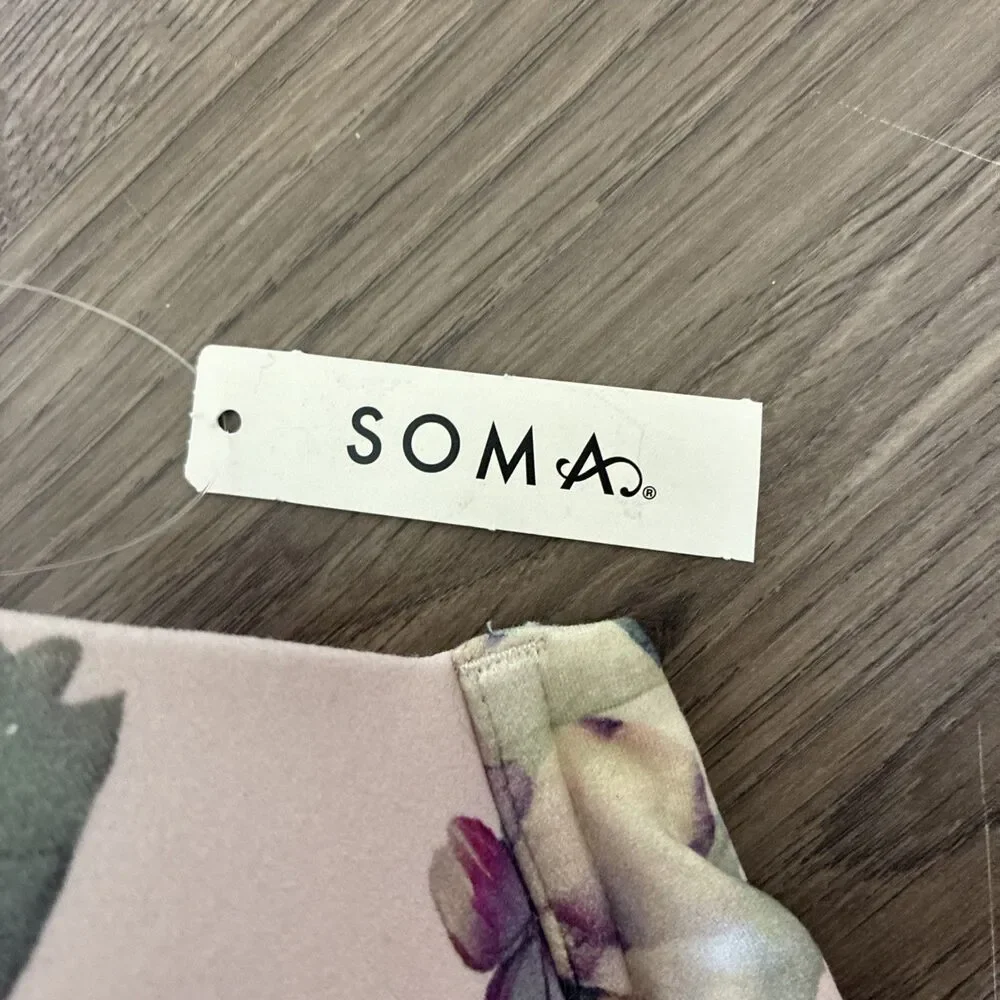 NWT Soma Embraceable Perfect Coverage, Size 32C, Mystical Blooms M Rose, Floral